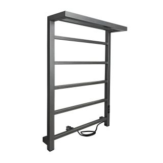 Полотенцесушитель электрический Indigo Forma LEF80-50GFMRt с полкой 80x50 см графит металлик